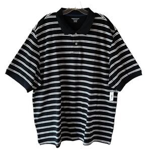 NEW Amazon Essentials Black And White Polo Shirt